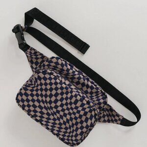 Baggu Fanny Pack - Indigo Trippy Checker
